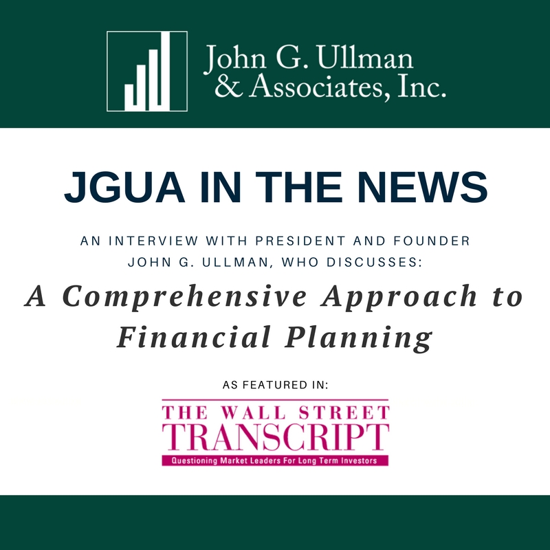 JGUA In The News: An Interview with John G. Ullman as featured in The Wall Street Transcript