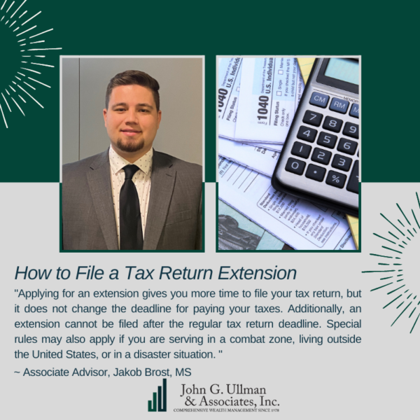 How to File a Tax Return Extension – John G. Ullman & Associates