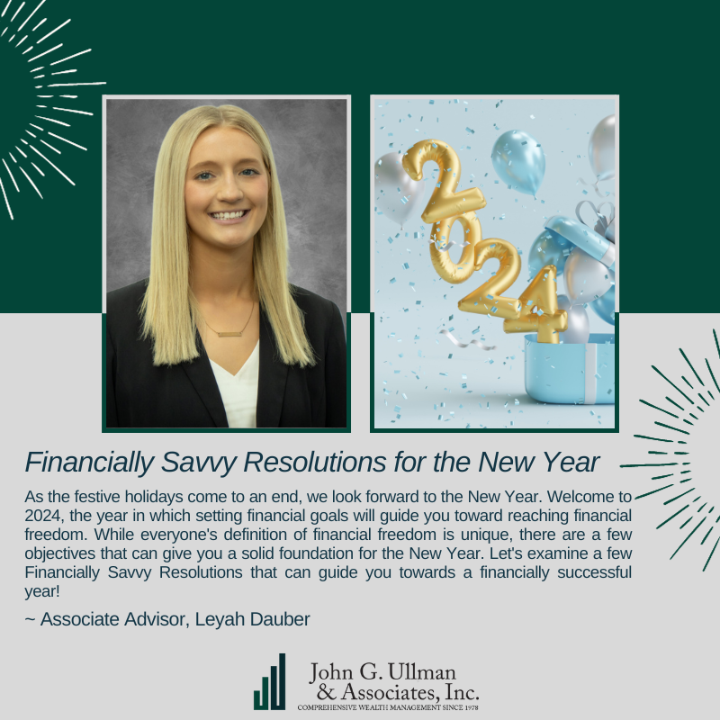 Financially Savvy Resolutions for the New Year