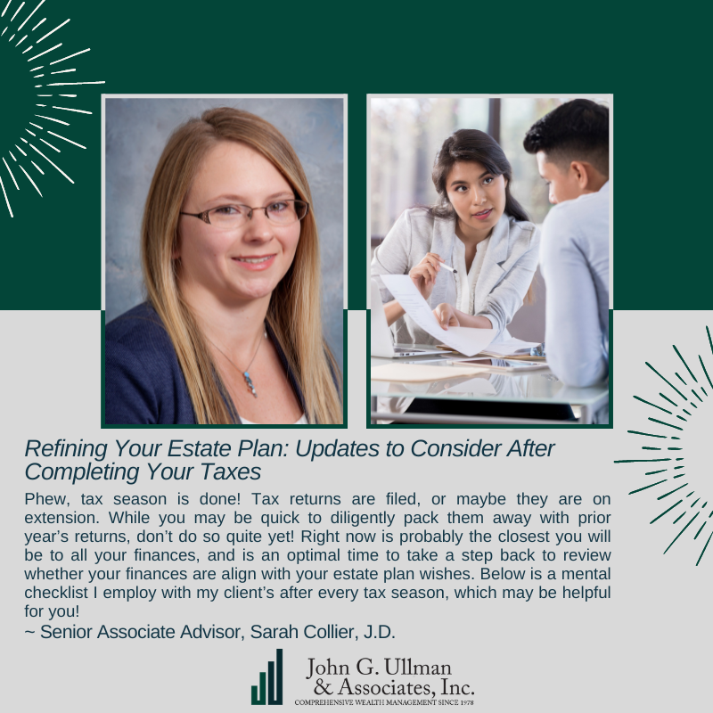 Refining Your Estate Plan: Updates to Consider After Completing Your Taxes Blog Cover Art