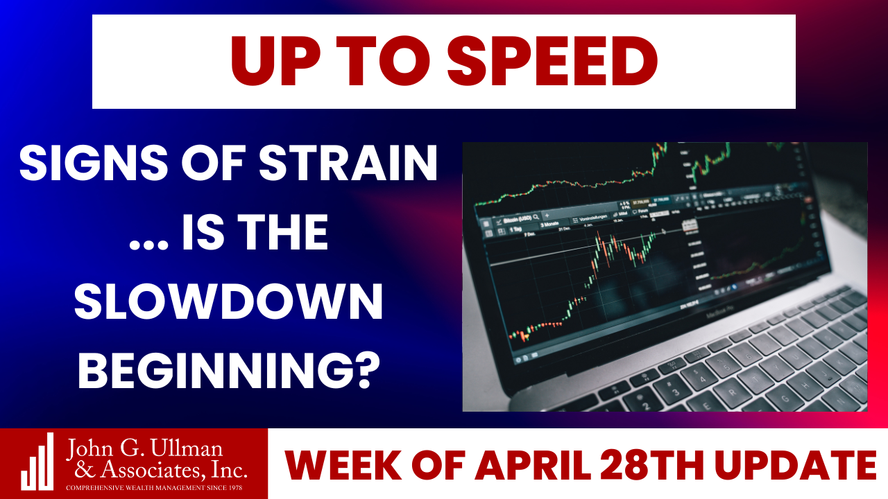 Signs of Strain ... Is The Slowdown Beginning?